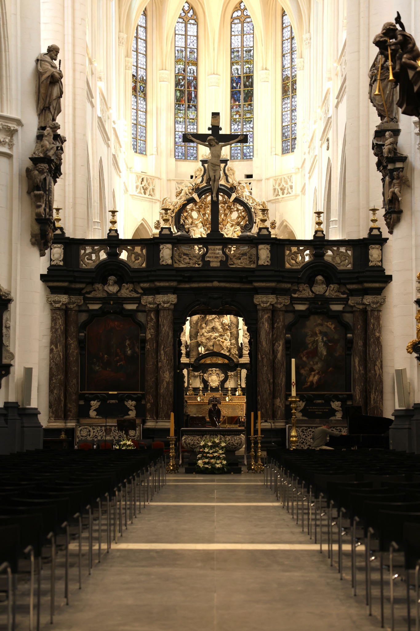 Altar view of St. Jacob’s Church, Antwerp