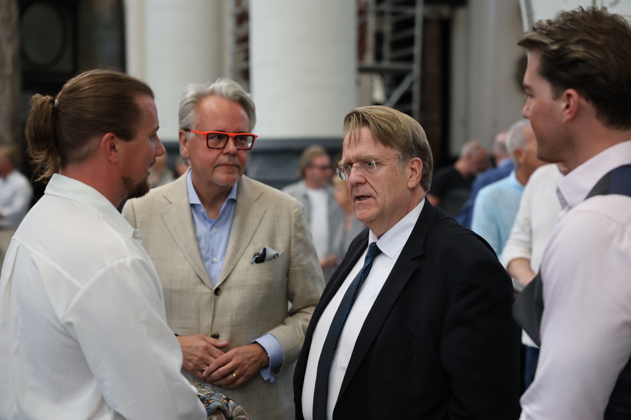 Joachim Seitfudem in conversation during the Antwerp presentation