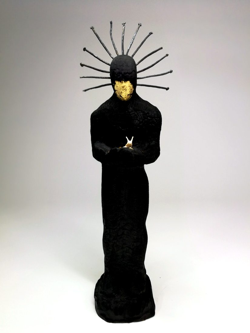 Die Erleuchtung, Wood work by Joachim Seitfudem